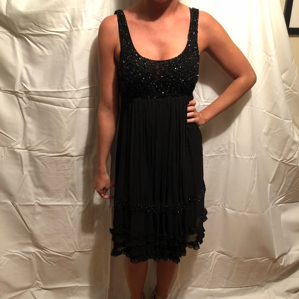 Black cocktail dress